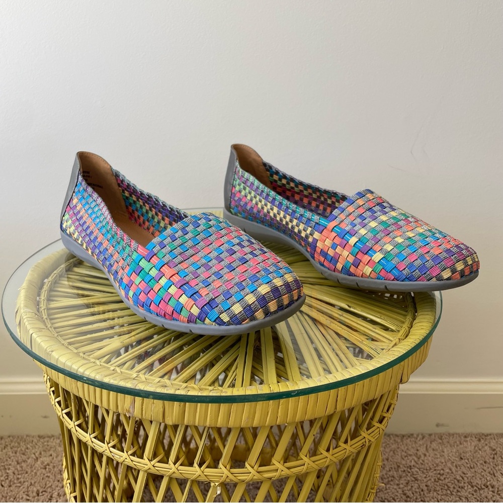 Comfortview Multicolor Woven Flats - Picture 2 of 9